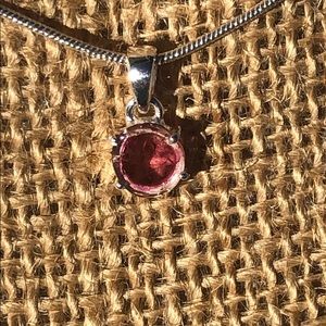 BOUTIQUE WATERMELON TOURMALINE 925 SILVER PENDANT